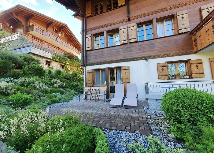 Mom - Alpine Boutique Apartments, Chalet Fagus, Terrace Studio * Grindelwald