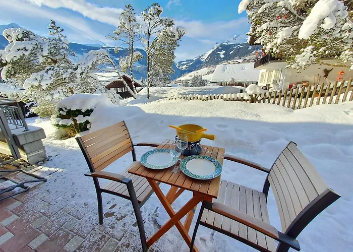 Mom - Alpine Boutique Apartments, Chalet Fagus, Terrace Studio * Grindelwald