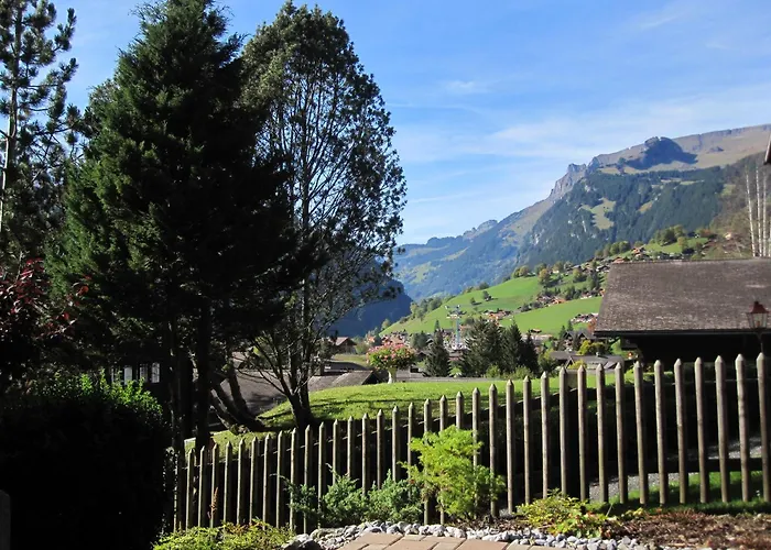 アパート Mom - Alpine Boutique Apartments, Fagus, Terrace グリンデルヴァルト